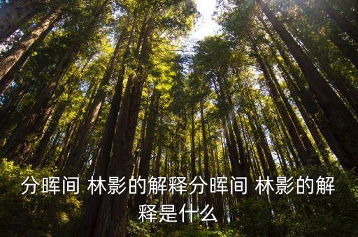 林影