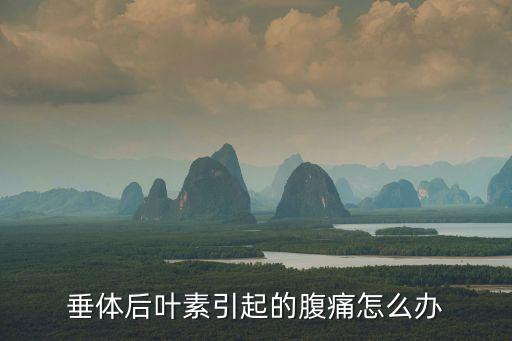 垂體后葉素引起的腹痛怎么辦