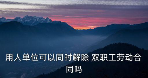 雙職工