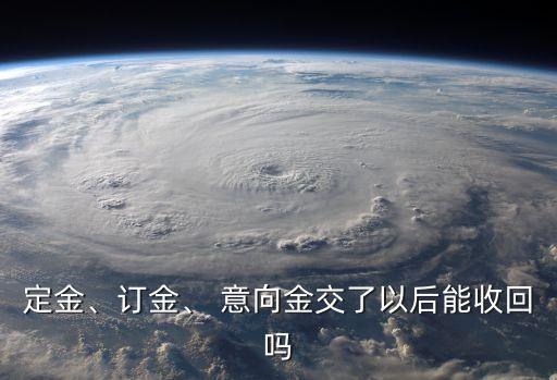 意向金合同有什么法律效果