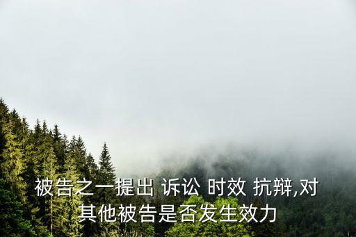 訴訟時效抗辯