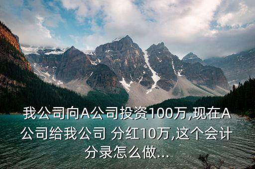 100萬我入股10萬怎么分紅,有項(xiàng)目沒有錢怎么找投資人