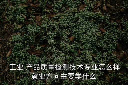  工業(yè) 產(chǎn)品質量檢測技術專業(yè)怎么樣就業(yè)方向主要學什么