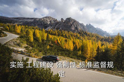 實施 工程建設(shè) 強(qiáng)制性 標(biāo)準(zhǔn)監(jiān)督規(guī)定