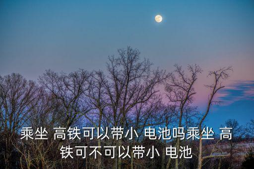 乘坐 高鐵可以帶小 電池嗎乘坐 高鐵可不可以帶小 電池