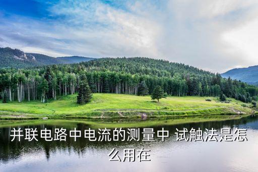 并聯(lián)電路中電流的測量中 試觸法是怎么用在