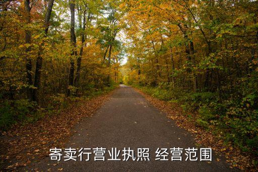 寄賣行的經(jīng)營范圍
