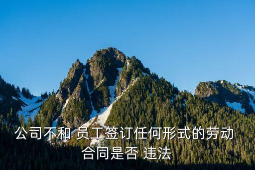 不和員工簽合同違法嗎知乎,個(gè)體工商戶(hù)不和員工簽合同違法嗎
