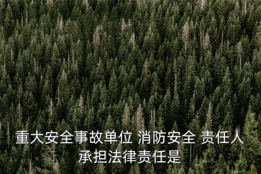 消防安全責任人