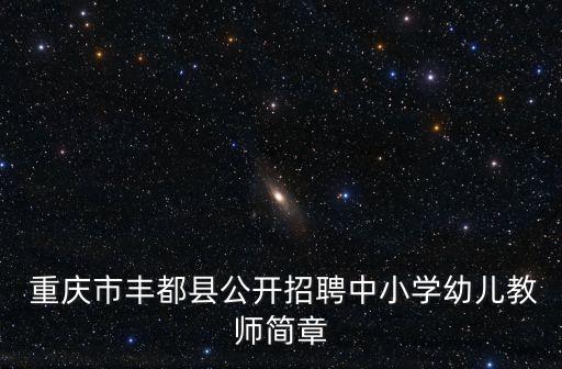  重慶市豐都縣公開招聘中小學幼兒教師簡章