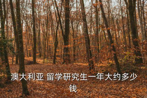 澳大利亞留學費用,2000年澳大利亞留學費用