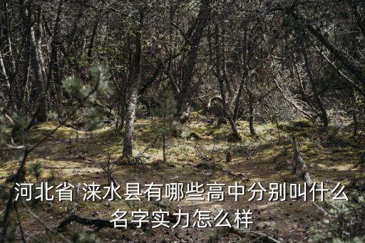 淶水波峰中學(xué)