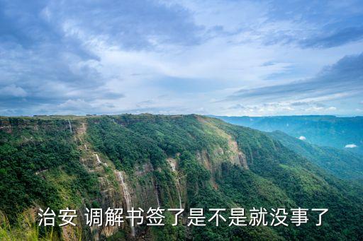 治安調(diào)解協(xié)議書