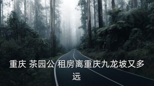 重慶 茶園公 租房離重慶九龍坡又多遠