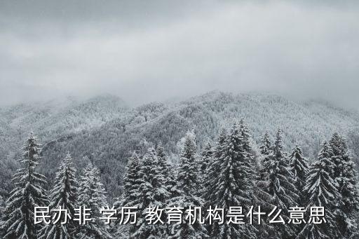 非學歷教育