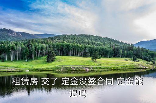 租房定金交了可以退嗎經(jīng)濟(jì)法