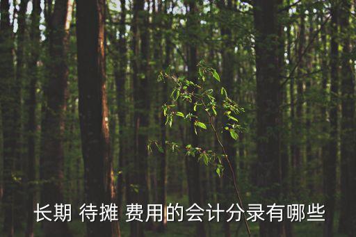 長期待攤費用