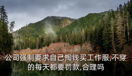 公司強制要求自己掏錢買工作服,不穿的每天都要罰款,合理嗎