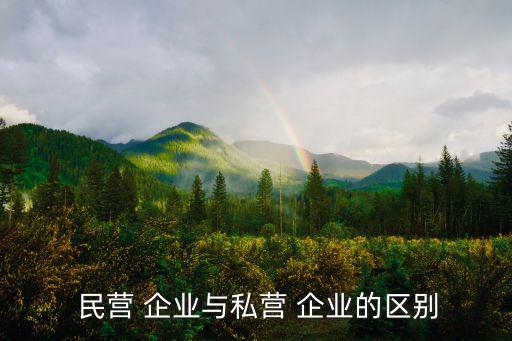  民營(yíng) 企業(yè)與私營(yíng) 企業(yè)的區(qū)別