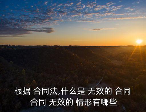 無效合同的情形,下列不屬于無效合同的情形
