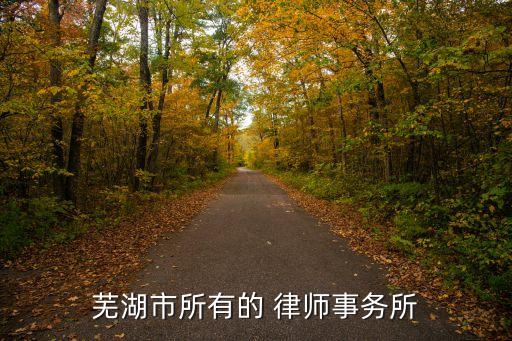 蕪湖市所有的 律師事務(wù)所