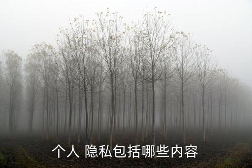 個(gè)人隱私