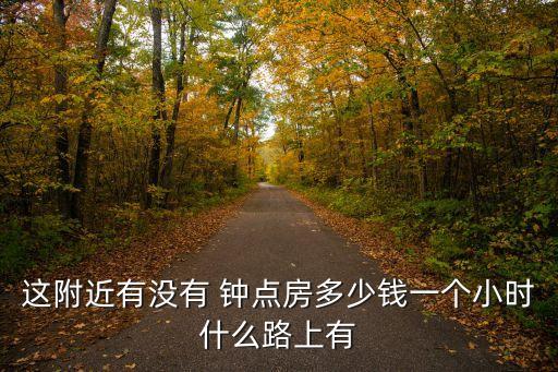 這附近有沒有 鐘點(diǎn)房多少錢一個(gè)小時(shí)什么路上有
