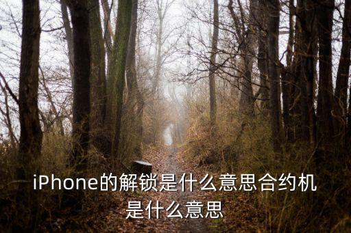 iPhone的解鎖是什么意思合約機(jī)是什么意思