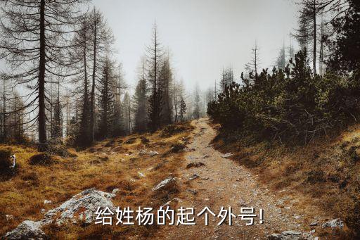 給姓楊的起個(gè)外號(hào)!