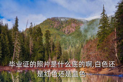  畢業(yè)證的照片是什么底的啊,白色還是紅色還是藍(lán)色