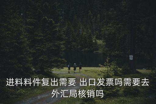 進(jìn)料料件復(fù)出需要 出口發(fā)票嗎需要去外匯局核銷嗎
