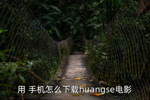 用 手機怎么下載huangse電影