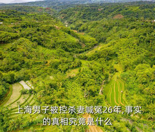 上海男子被控殺妻喊冤26年,事實(shí)的真相究竟是什么