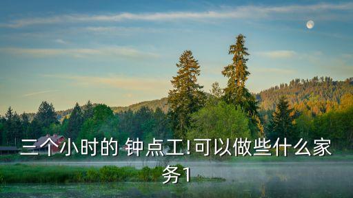 三個小時的 鐘點工!可以做些什么家務1