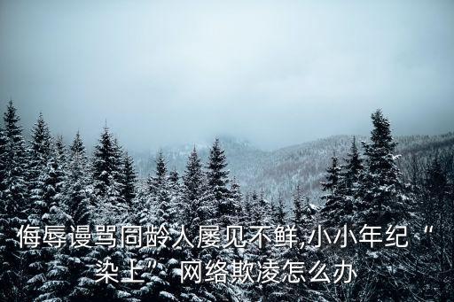 侮辱謾罵同齡人屢見不鮮,小小年紀“染上” 網絡欺凌怎么辦