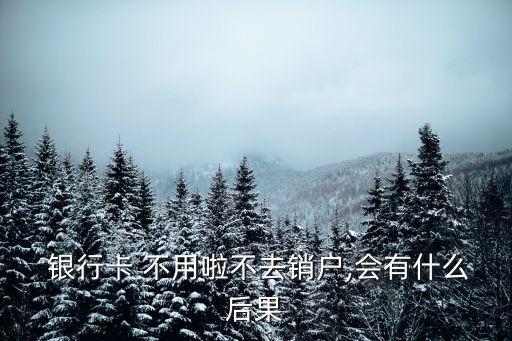 銀行卡不用了不注銷有什么影響,儲蓄銀行卡不用了不注銷有什么影響