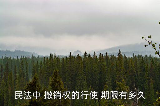 民法典可撤銷合同的期限