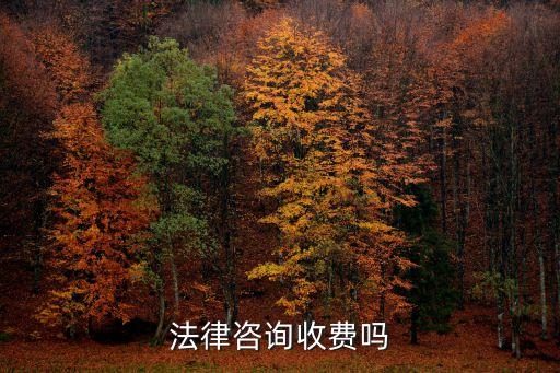法律咨詢收費嗎