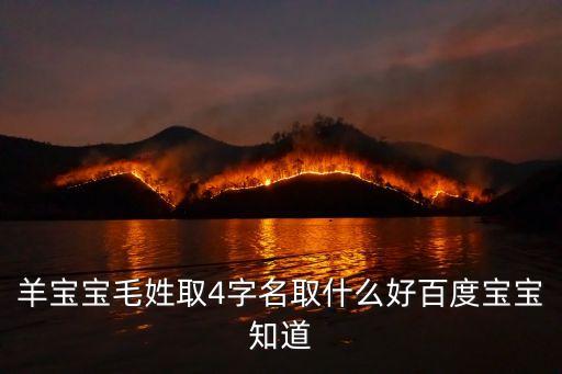 羊?qū)殞毭杖?字名取什么好百度寶寶知道