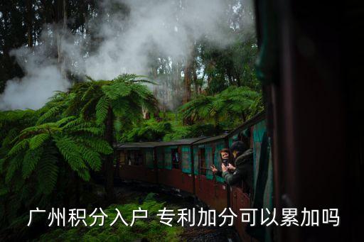  廣州積分入戶 專利加分可以累加嗎