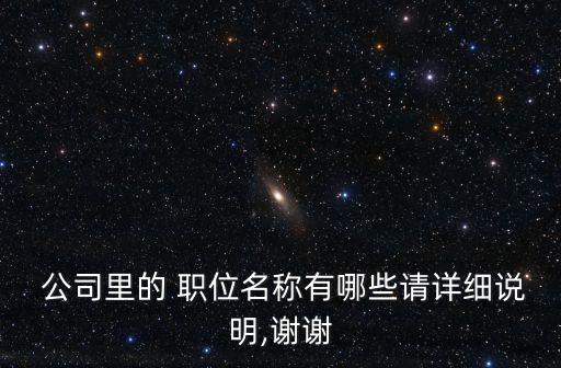 公司職位