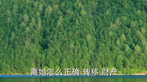 離婚財(cái)產(chǎn)轉(zhuǎn)移妙招,女方提出離婚男方不同意怎樣處理