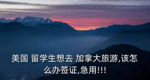 留學(xué)生在加拿大