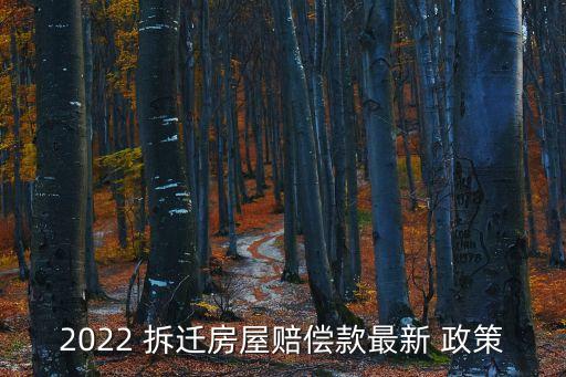 2022 拆遷房屋賠償款最新 政策