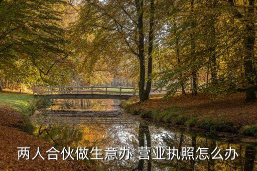 兩個人和開店怎么辦營業(yè)執(zhí)照