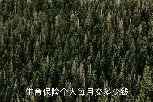 生育險(xiǎn)交多少錢(qián),一個(gè)月生育險(xiǎn)交多少錢(qián)