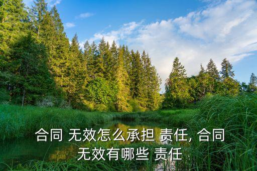合同無效的法律責任有哪些規(guī)定,建設(shè)工程合同無效的法律責任
