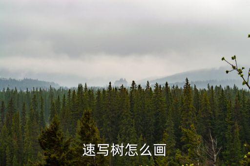 速寫樹怎么畫