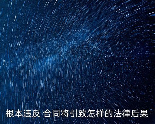 履行合同不符合約定 根本違約
