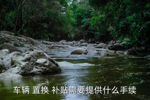 車輛 置換 補(bǔ)貼需要提供什么手續(xù)